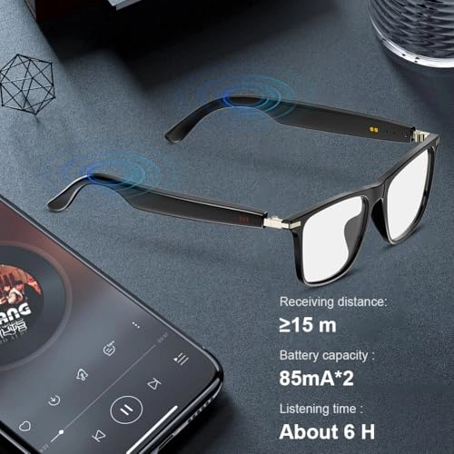 Smart Glasses - Bluetooth Hands-Free UV & Blue Light Protection