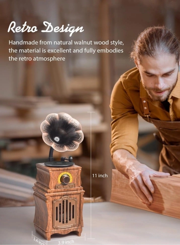 Retro Bluetooth Speaker - FM Radio