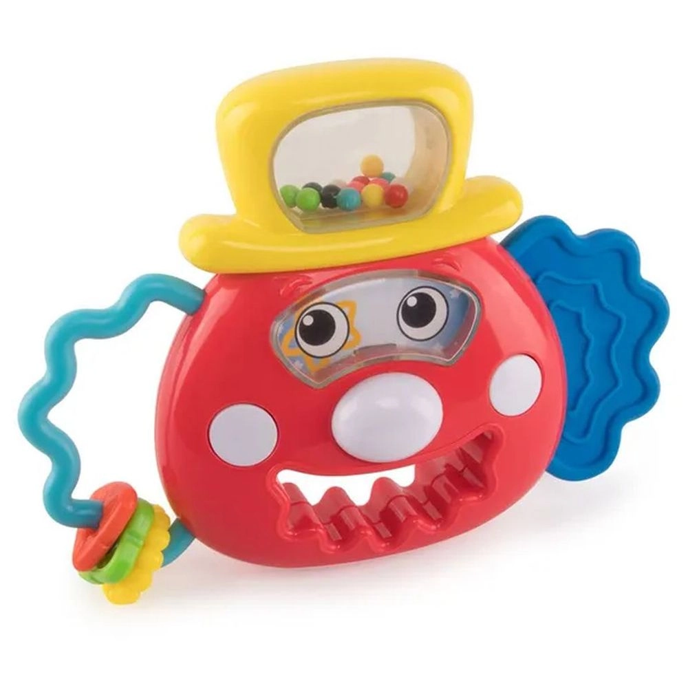 Mr. Quirky Clown Rattle Teether Toy - Suitable for 3 months and above