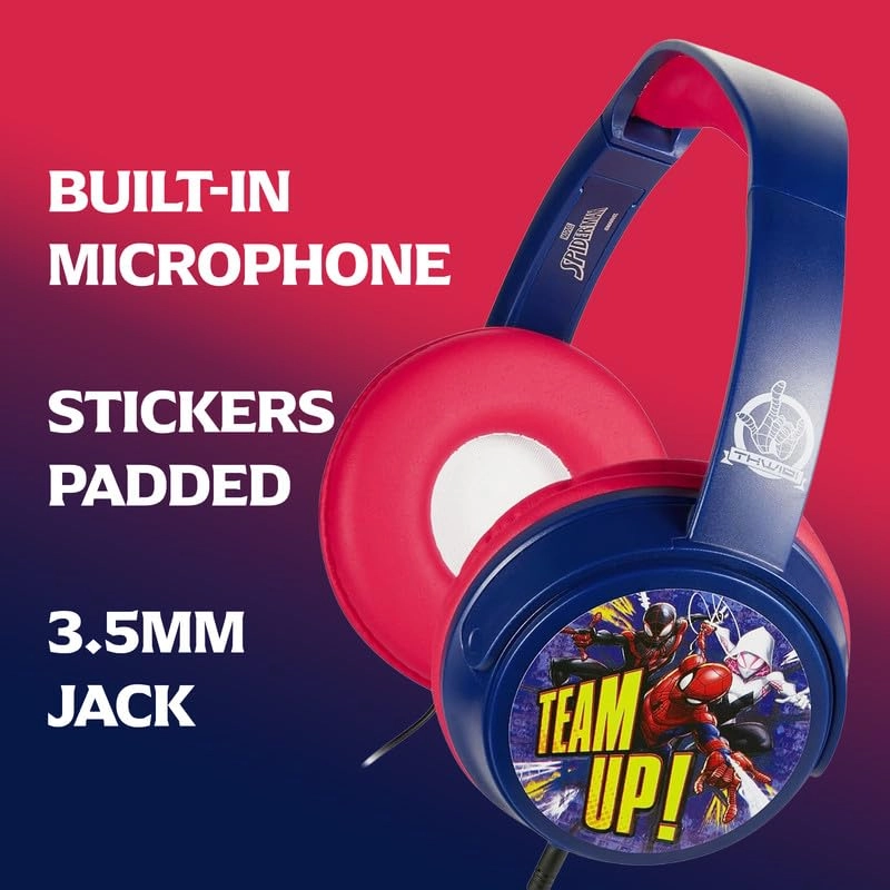 Spiderman On-Ear Headphones Wired Headphone