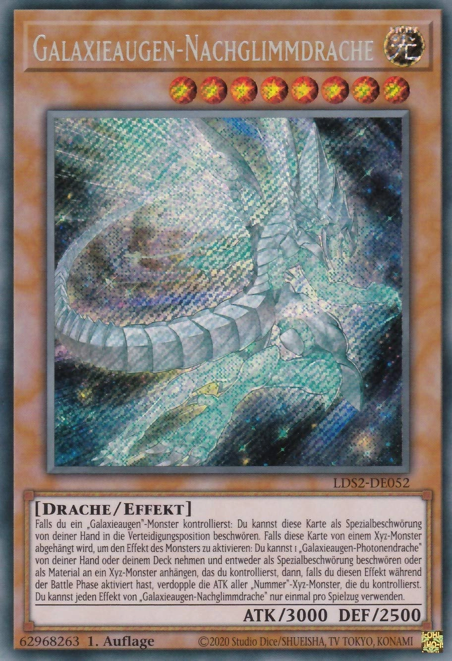 TCG Toys Yugioh Galaxy Eye Night Glow Dragon LDS2-DE052 - DE