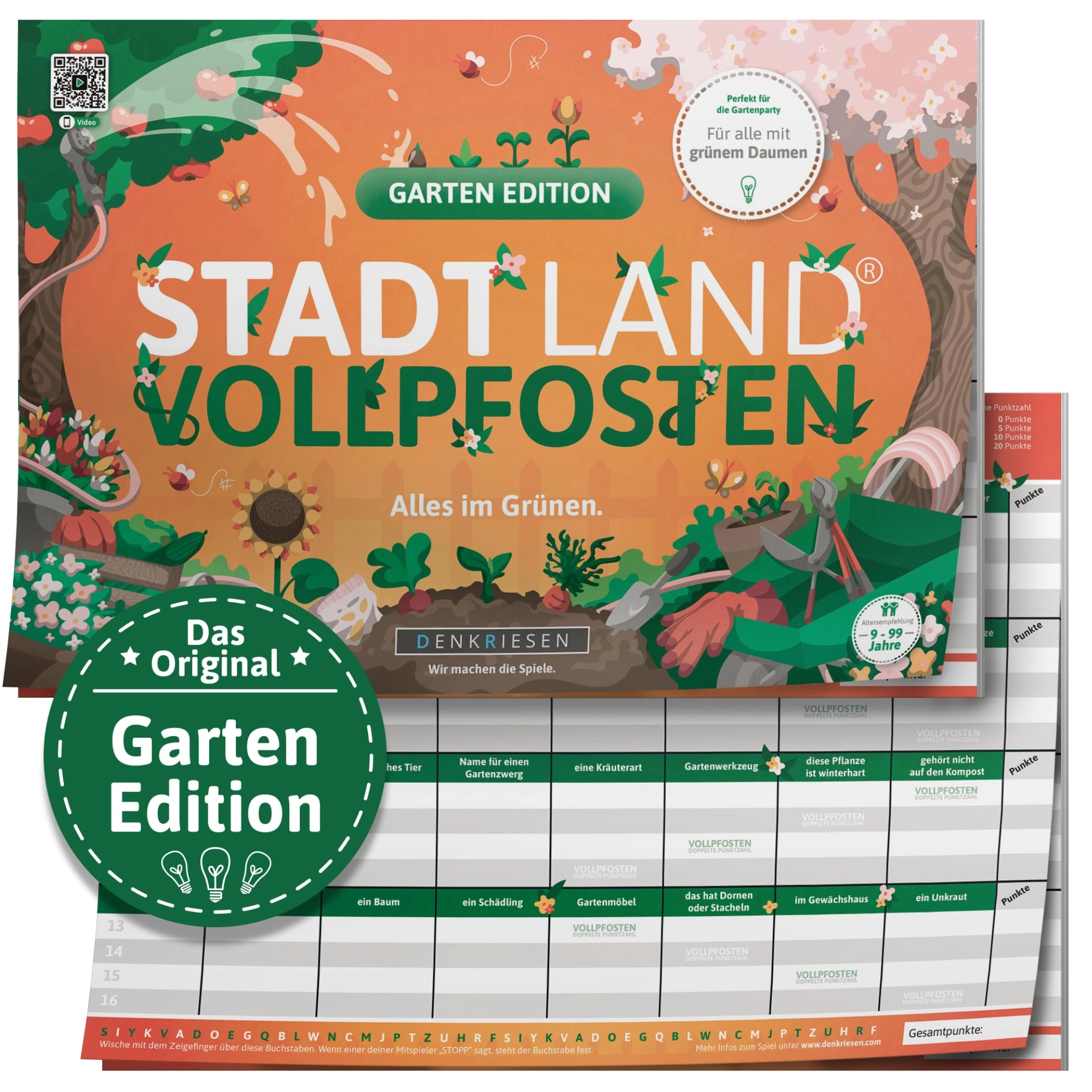 Denkriesen Stadt Land VOLLPFOSTEN: Spring Edition - Game Pad (German)