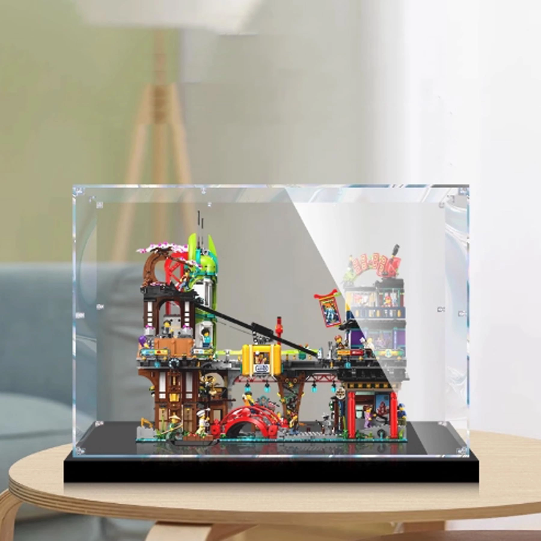 FEIRUBO Acrylic Display Box - Compatible with 71799 Black Base