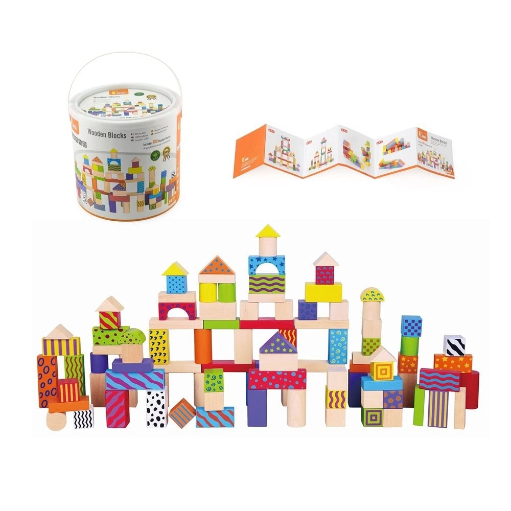 Wooden Blocks - 100pcs
