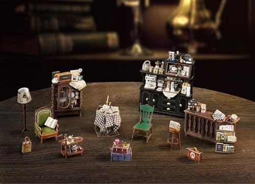 DIY Miniature Dollhouse Kit - Green Wood