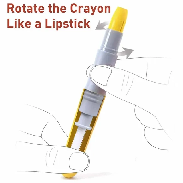 Washable Rotary Crayons - 36 Colours