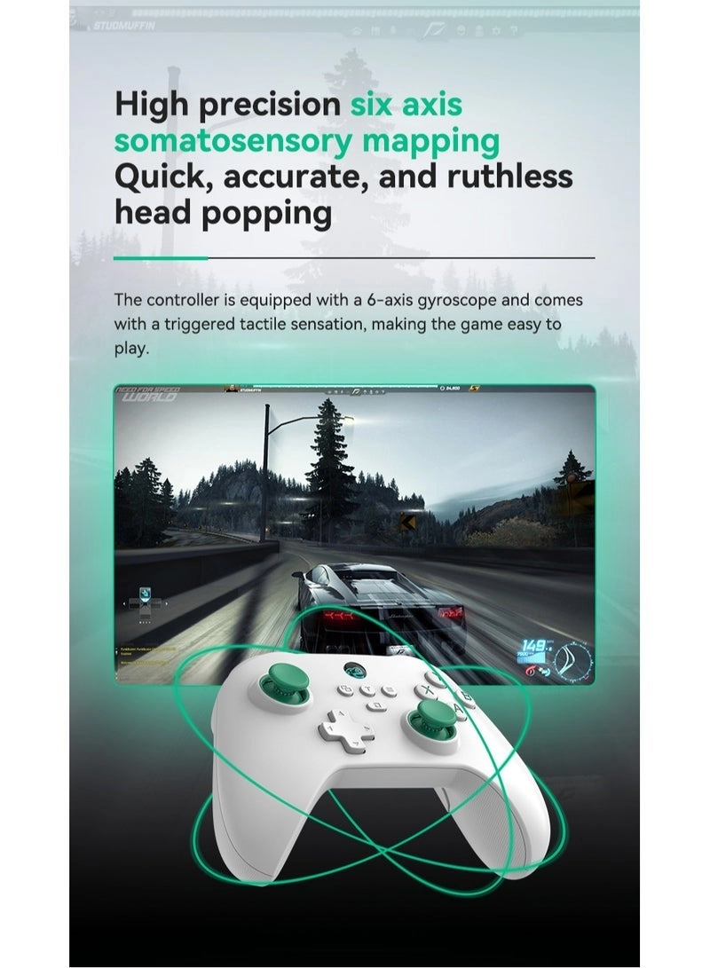 Android iOS PS3 PS4 Switch PC Z03 Wireless Game Controller Black