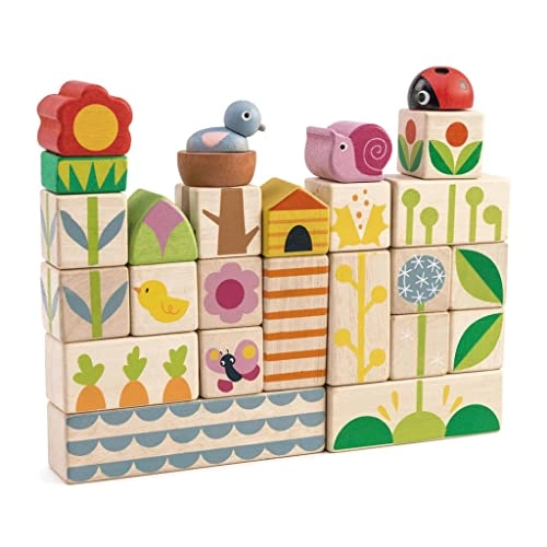 Garden Themed Push & Click Stacking Blocks - 24 piece(s)