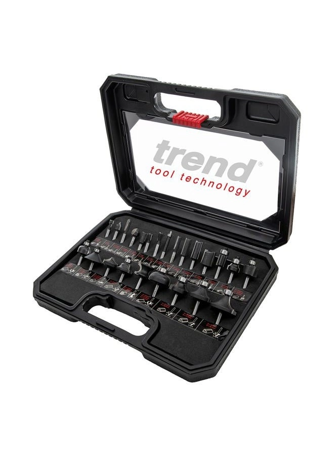 Trend Router Bit Starter Set - 14 Inch 24 Piece
