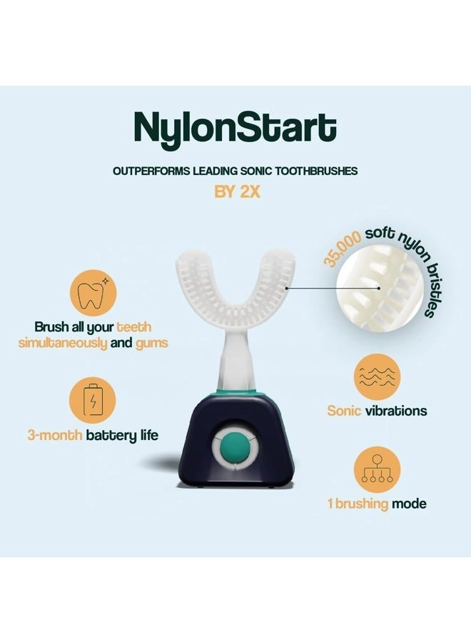 NylonStart - Electric Toothbrush Y-Shaped Brush 3 Months Battery Life