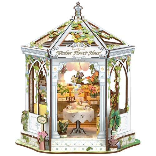 Book Nook Kit - Windsor Flower House Wood LED