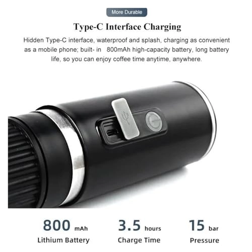 Portable Coffee Maker - 100mL USB 3-Cup