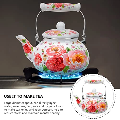 Porcelain Teapot - Ceramic Enameled 2. 5L