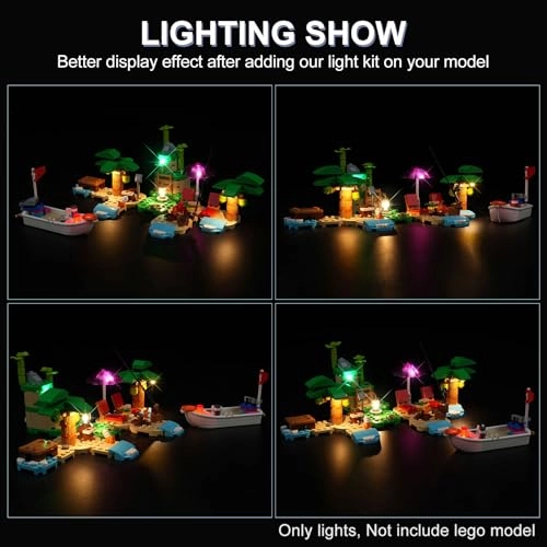 LED Lighting Kit for LEGO Animal Crossing Kapp’n’s Island Boat Tour 77048 - Plastic 1