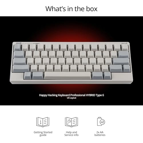 Happy Hacking Keyboard Professional Hybrid Type-S - Blank Wireless