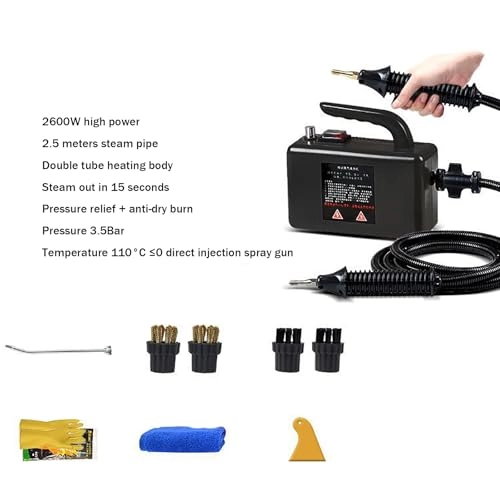 High Pressure Steam Cleaner - Tankless Handheld 110°C
