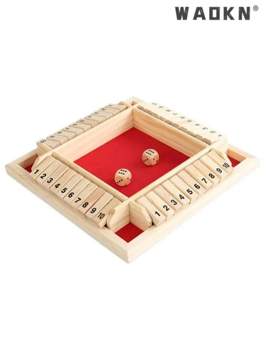 Shut The Box - Wooden Dice Game