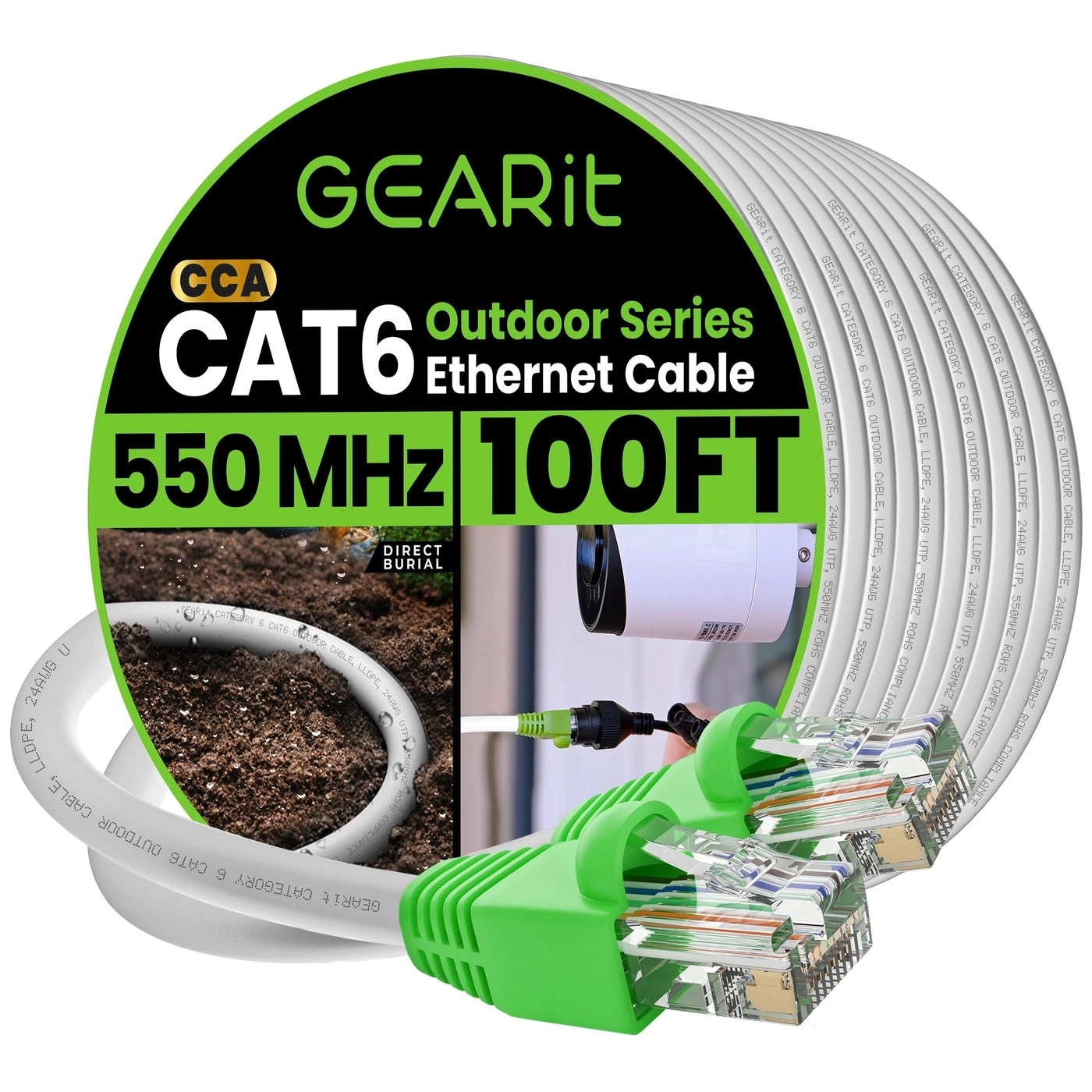 GEARit RJ45 Cat-6 Ethernet Patch Cable - 30.4 Meters