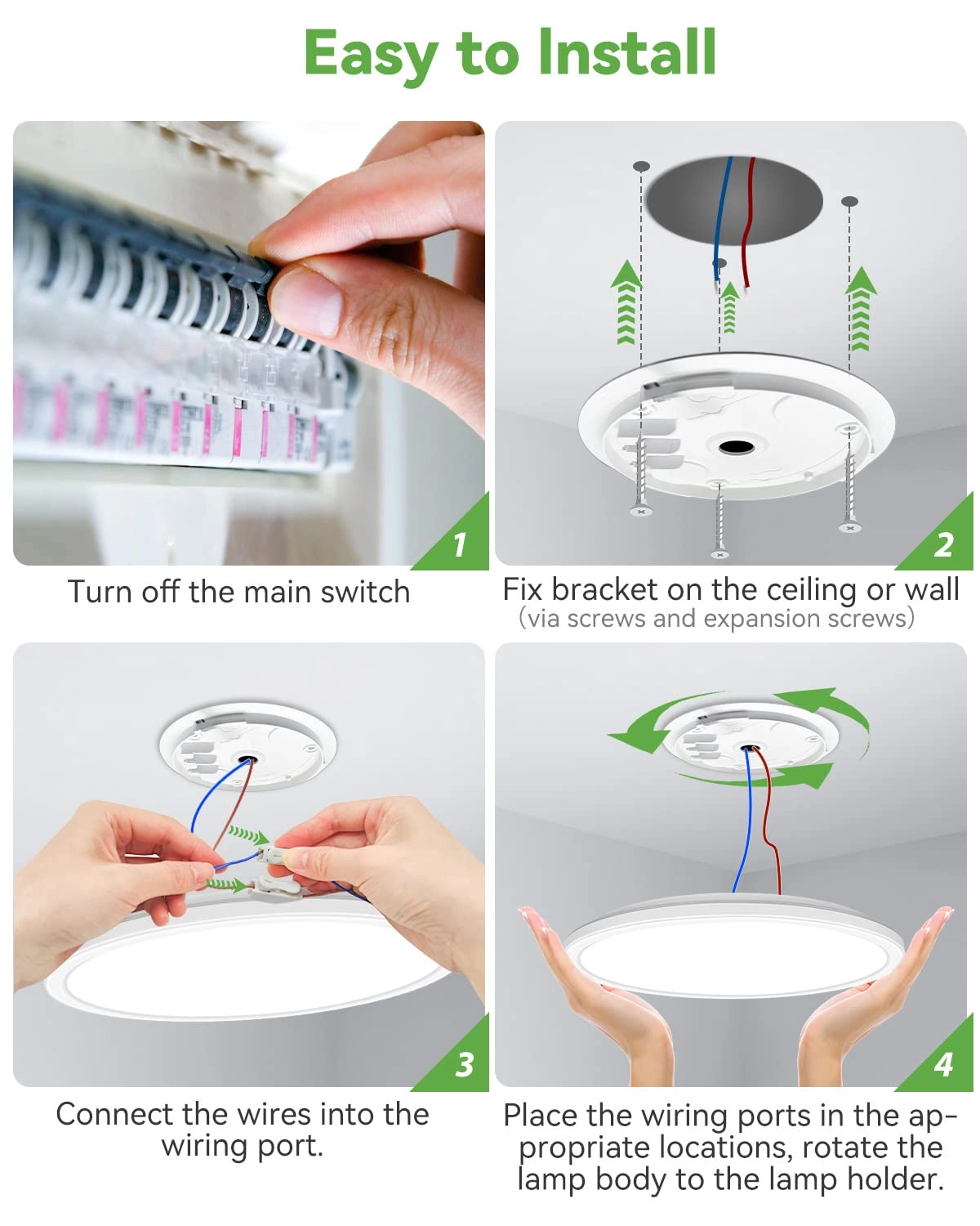 LED Ceiling Light - 3000K 4500K 6000K