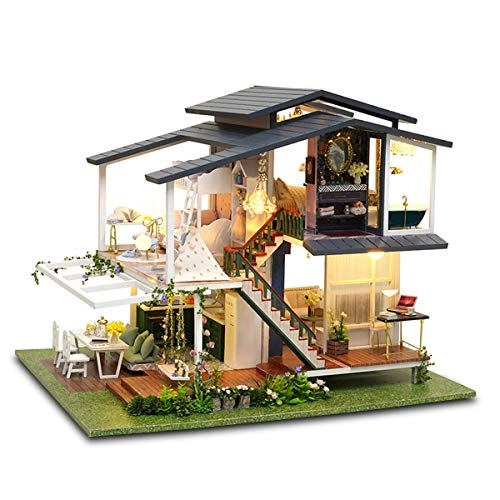 DIY Miniature Dollhouse Kit - Tiny House 1:24