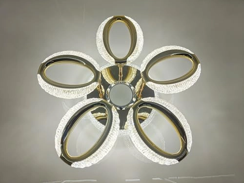 Modern Crystal LED Ceiling Light - Warm/White/Neutral Dimmable
