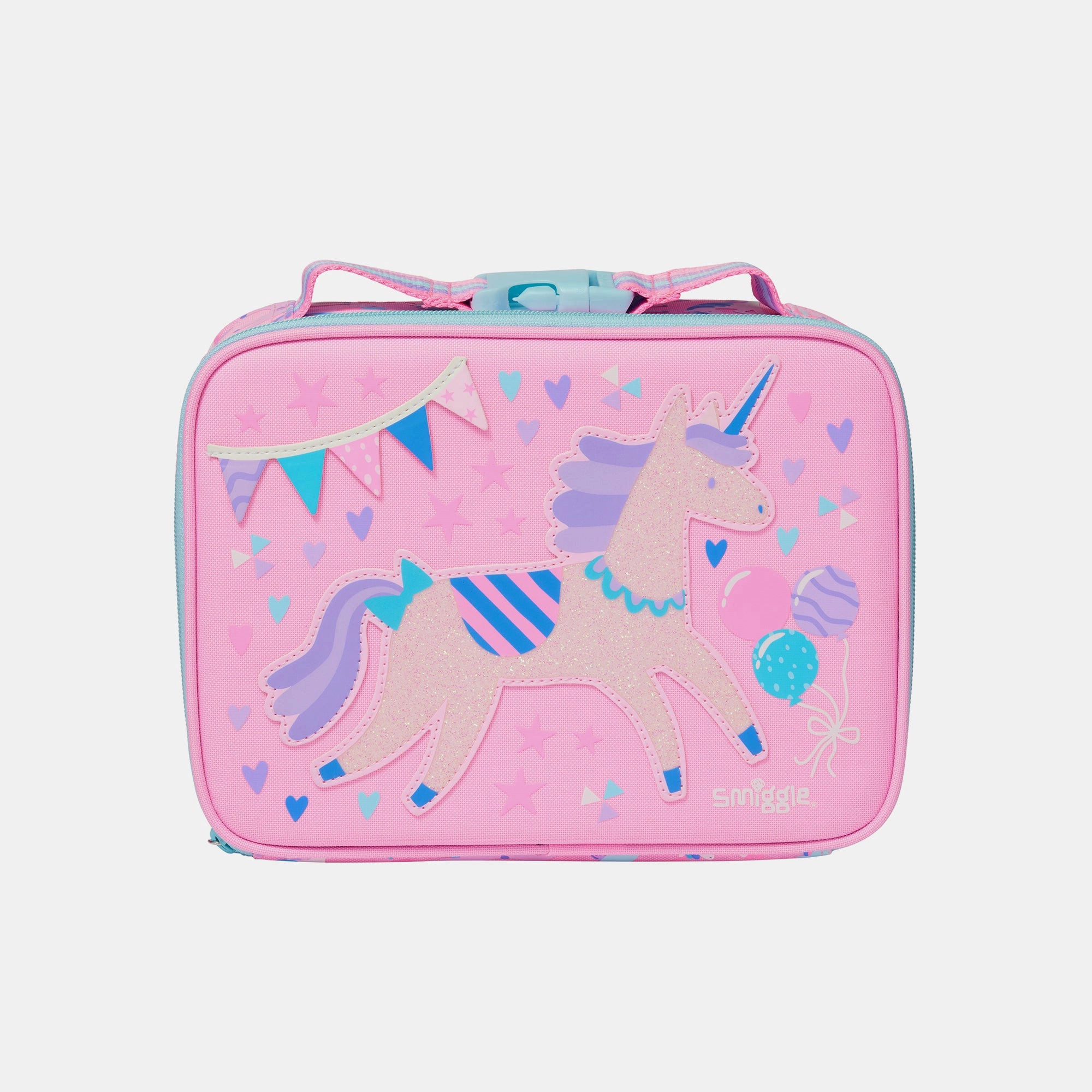 Smiggle Teeny Tiny Square Lunchbox - Pink