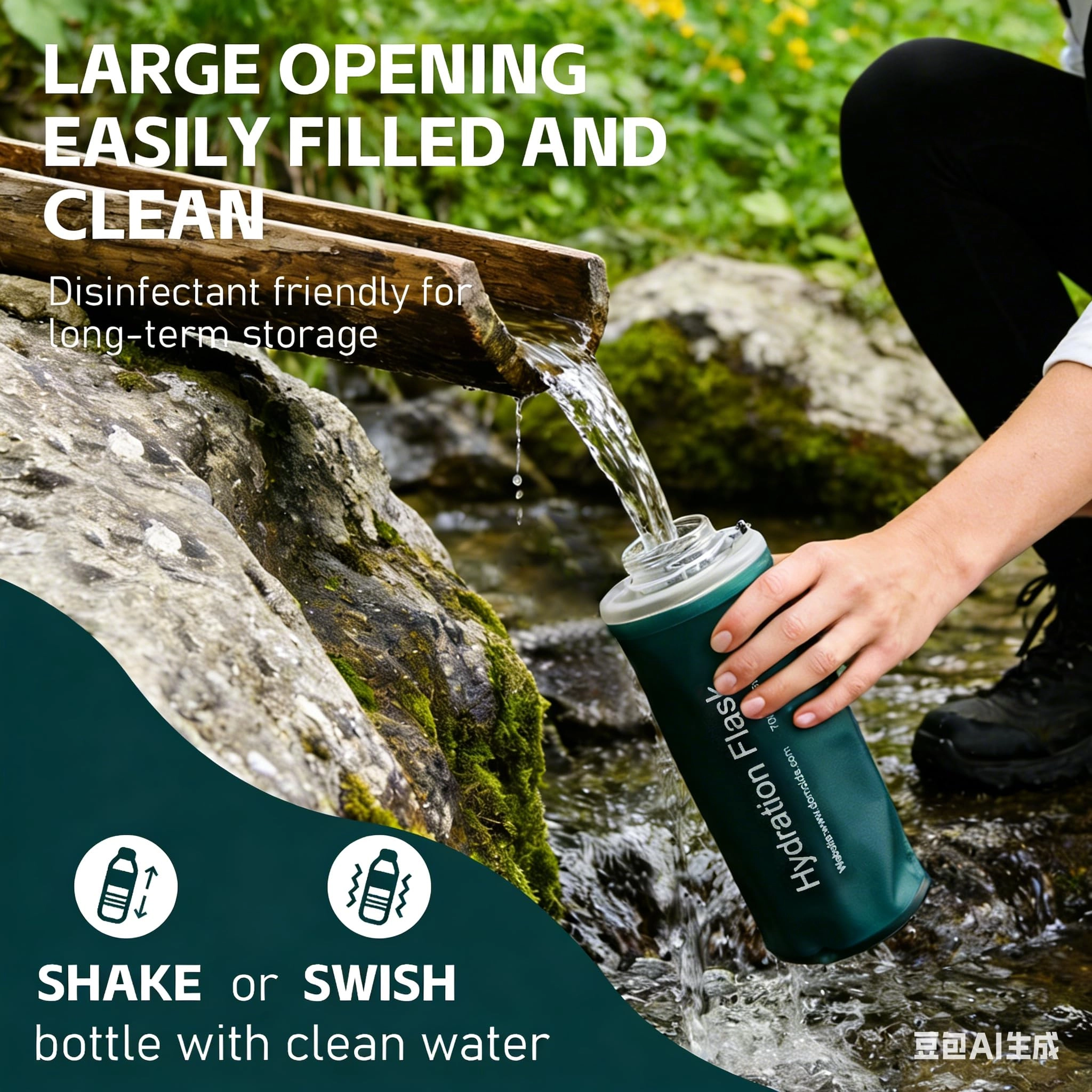 Collapsible Water Bottle Filter 500 ml