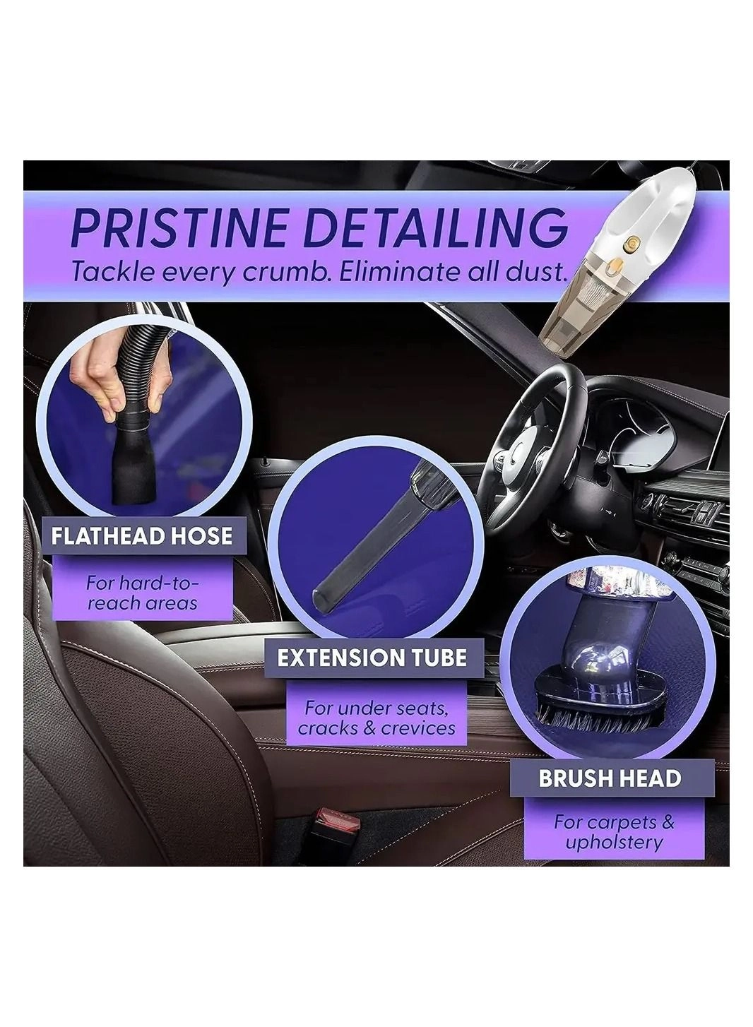 MS-2001 - 8000PA 100W DC12V 16.4Ft