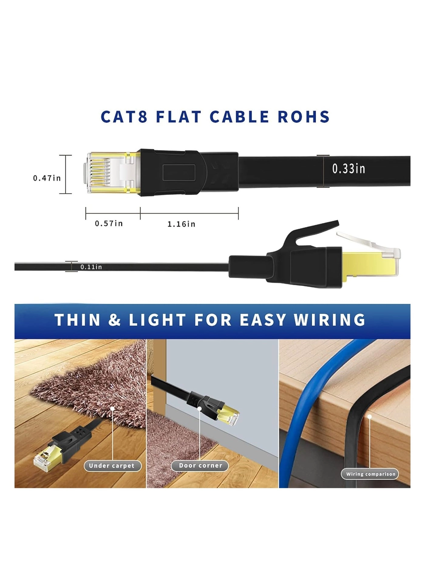 Cat8 Ethernet Cable - 20 m