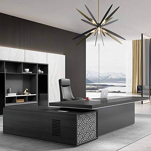 Dragonfly Chandelier - Electroplating outer black inner gold wire 76*60cm