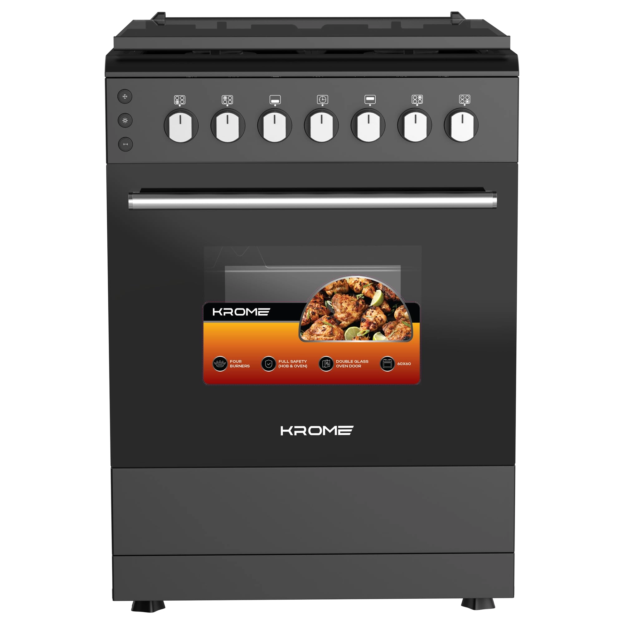 Krome KR-CR6062BO GAS Cooker