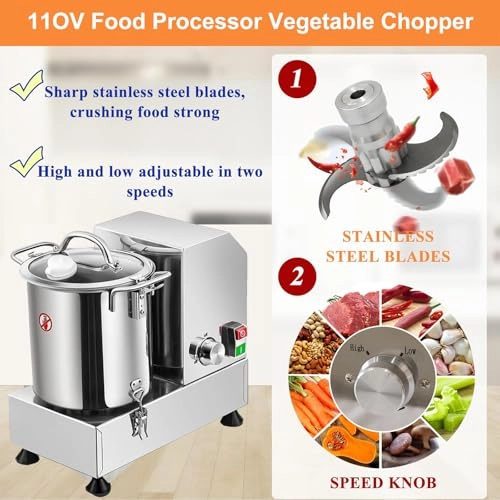 Commercial Vegetable Chopper - 6L/9L/15L 1200W/1800W