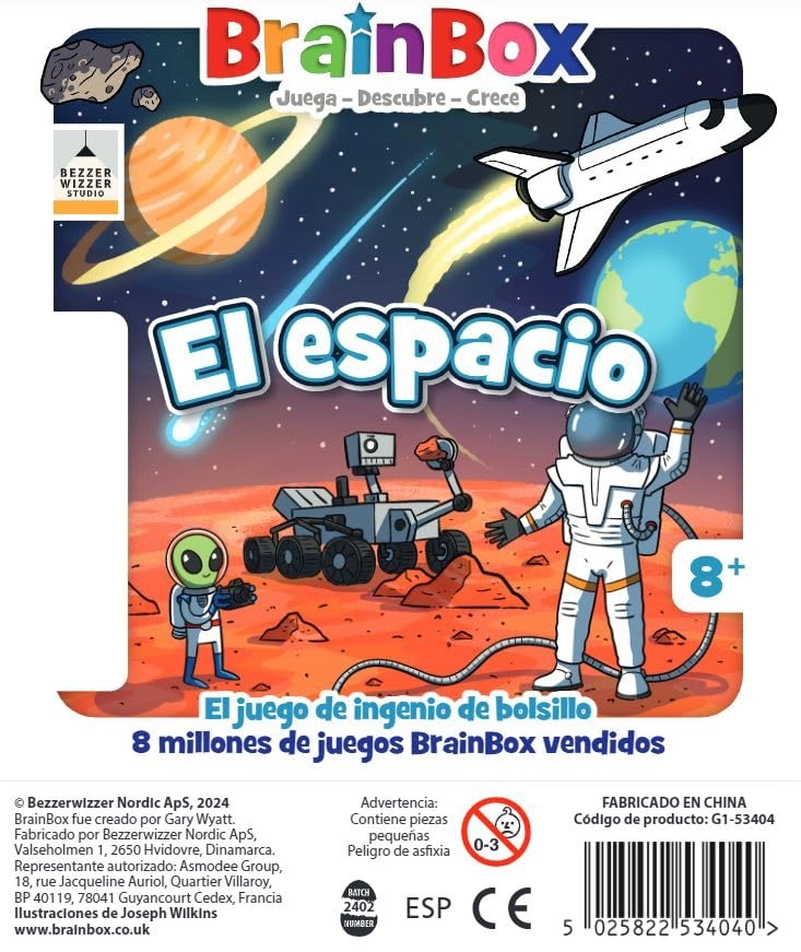 BrainBox The Space - Pocket Edition Card Game (Spanish)