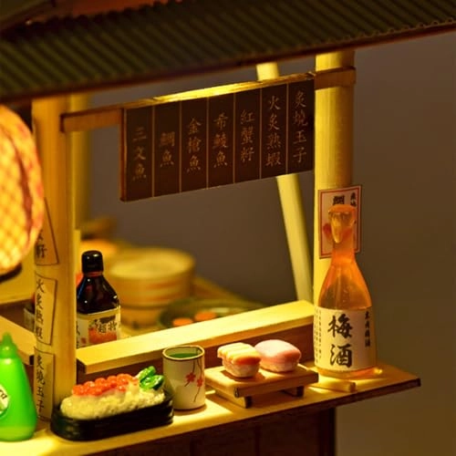 Gibbon Sushi Shop - Vintage Japanese