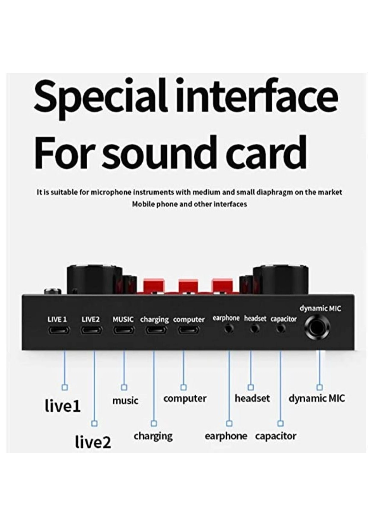 Sound Adapter Wired Microphone