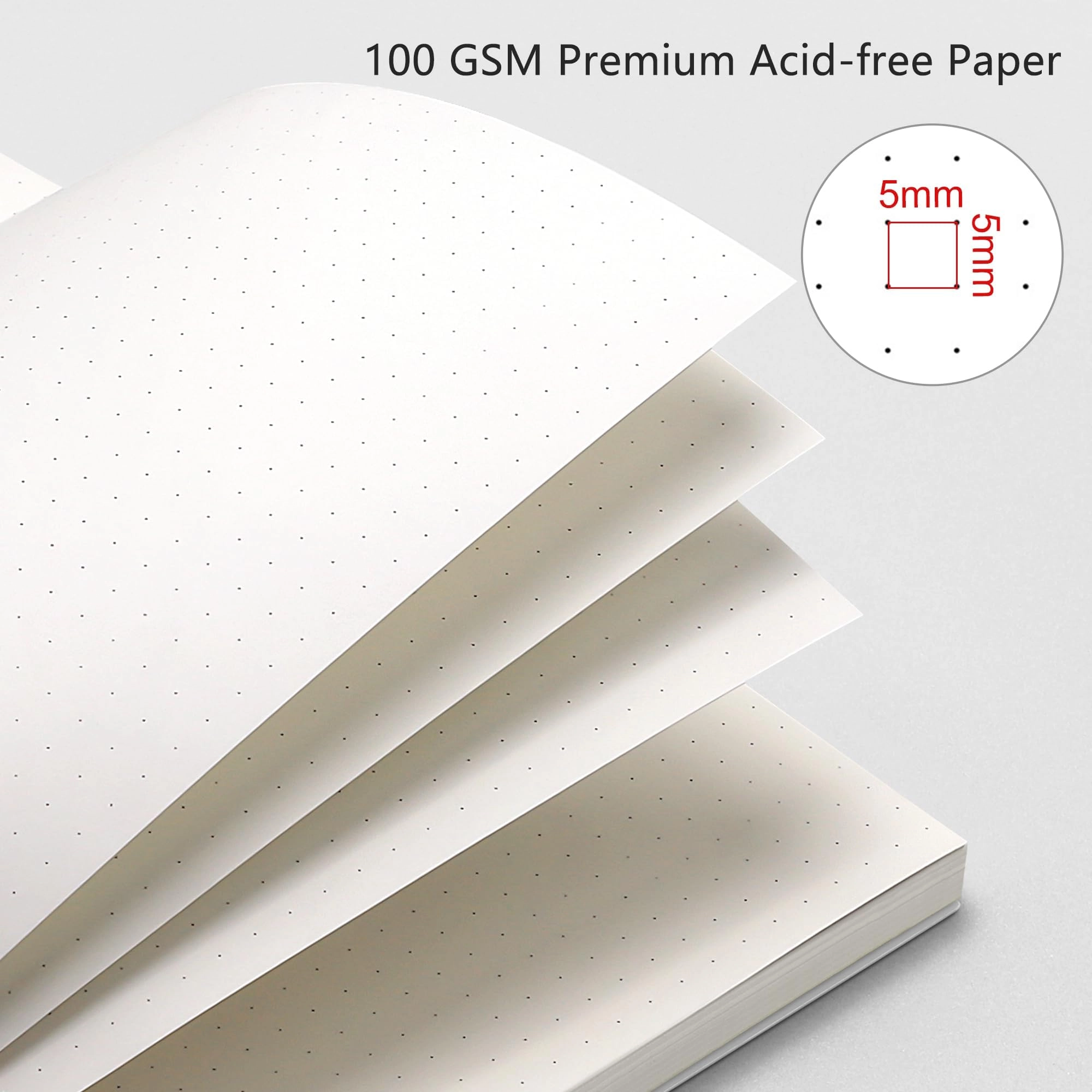 Dot Grid Notebook A5 Spiral - Dotted 80 Sheets