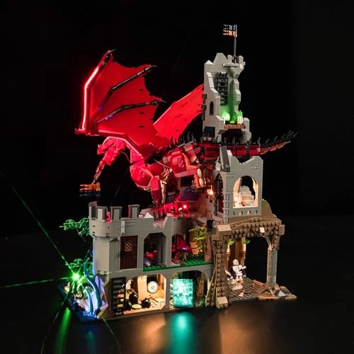 LED Light Set - Compatible with 21348 Dungeons & Dragons: Red Dragon's Tale 5V