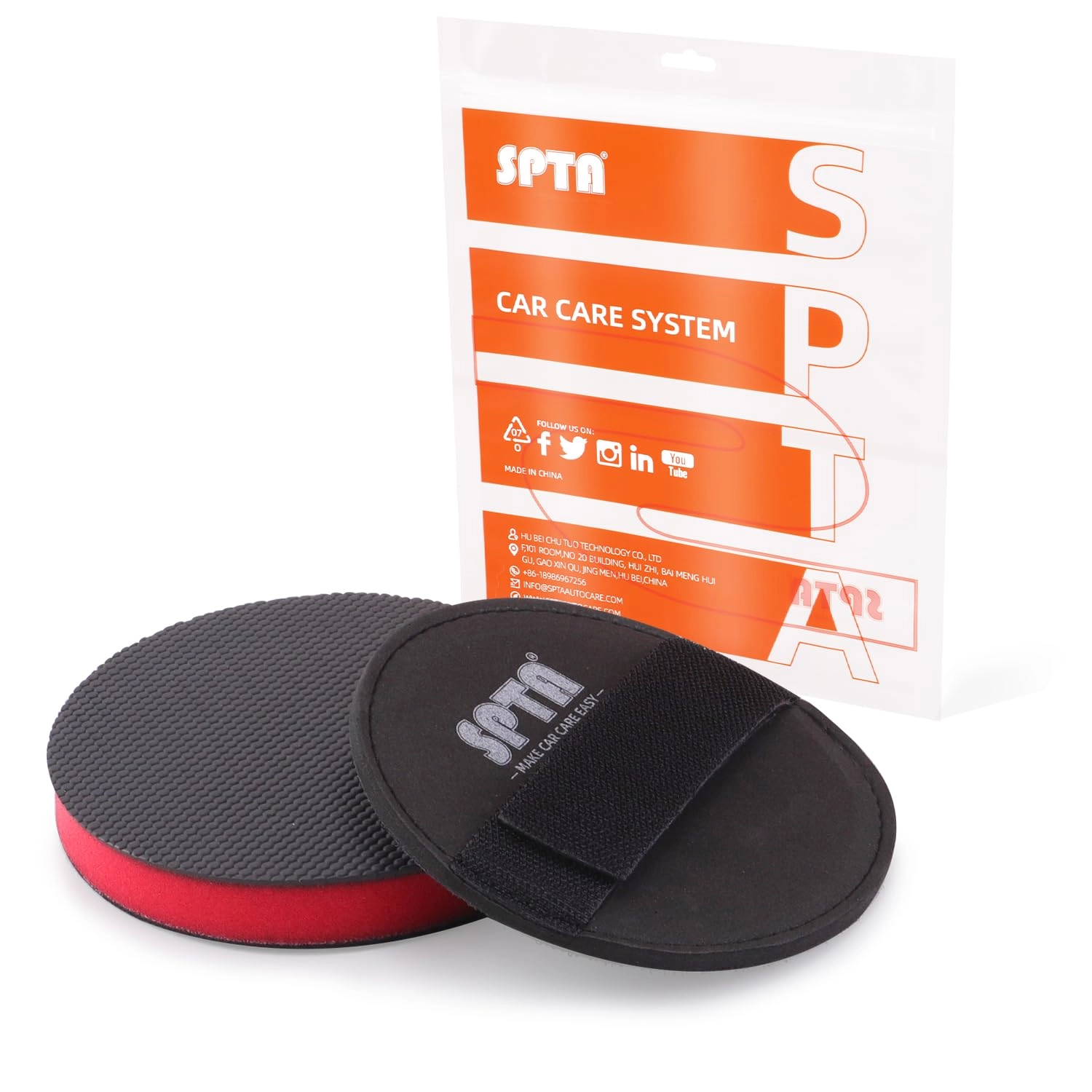 SPTA Clay Bar Pad - 5 Inch Mid Grade Synthetic