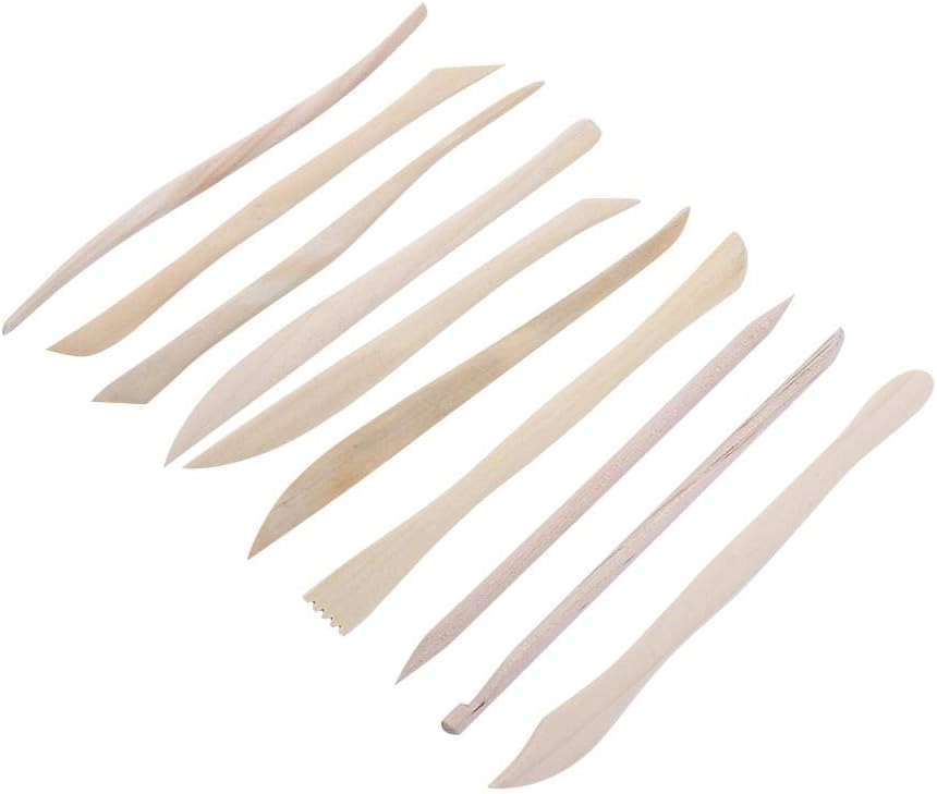 klarako Clay Modeling Tools Set - boxwood 10 pcs