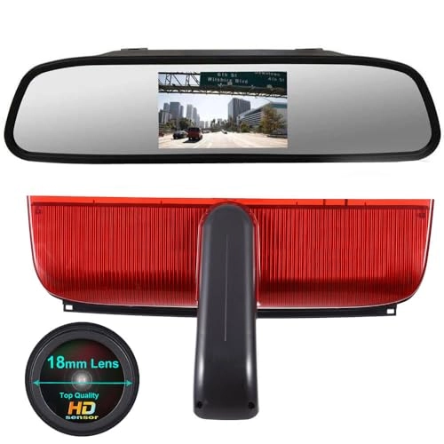Reversing Camera + LCD Colour Display Monitor - Night vision AHD video signal or CVBS signal 1280 x 720 pixels