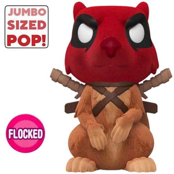 FUNKO Jumbo Deadpool 30th - Squirrelpool - Flocked Vinyl