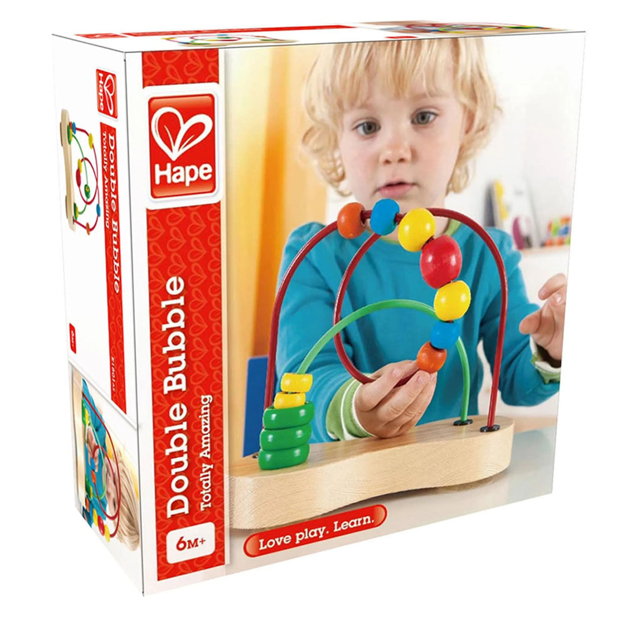 Double Bubble Wooden Bead Maze - 6 months