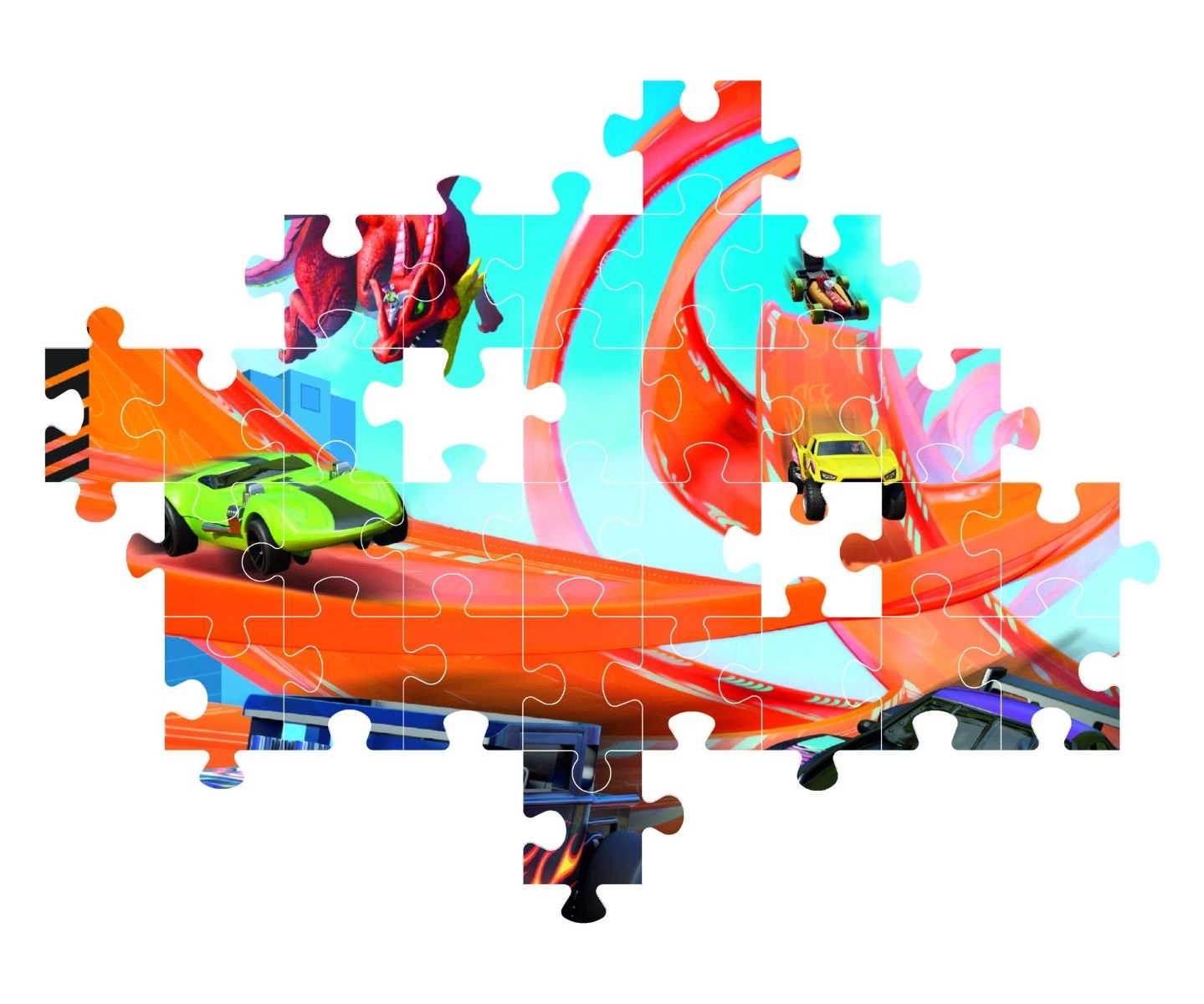 Hotwheels Loop Race Puzzle (527-25776) - 104 pcs