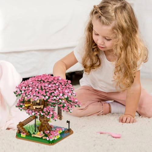 Cherry Blossom Tree Building Set - 2008pcs Floral