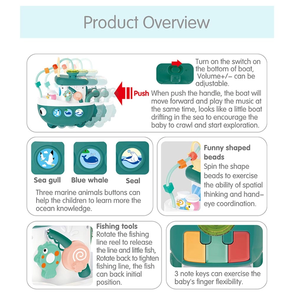 Baby Boat Toy - Suitable for 18 months & above