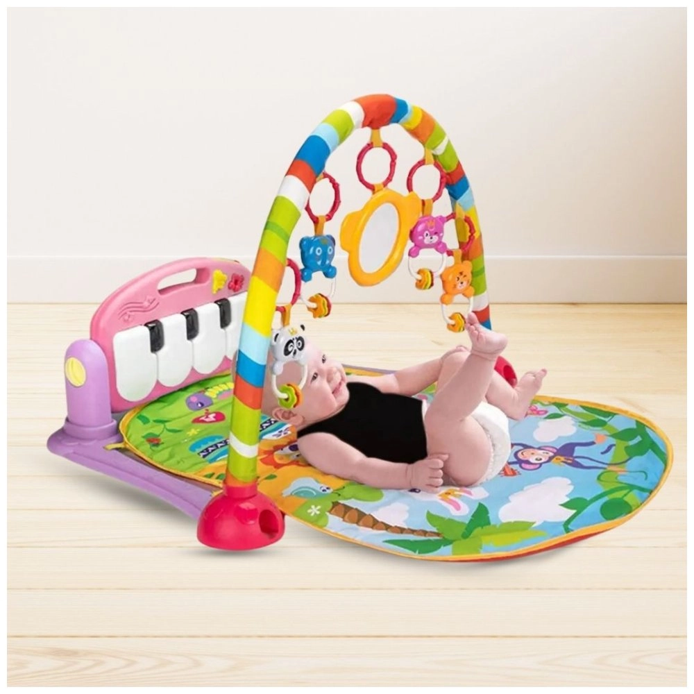 Baby Play Gym Piano Mat - Pink Newborn up to 12 months