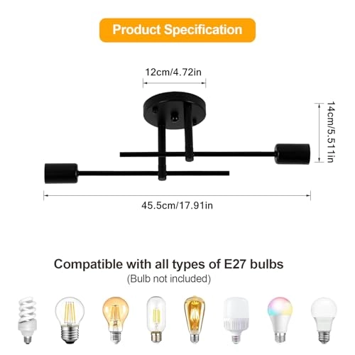 Industrial Ceiling Light - Dimmable