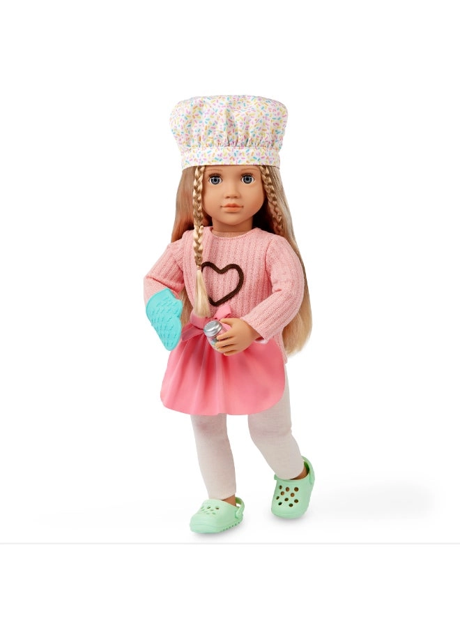 Emery Fashion Doll Playset - 18-inch Baking Ages 3+