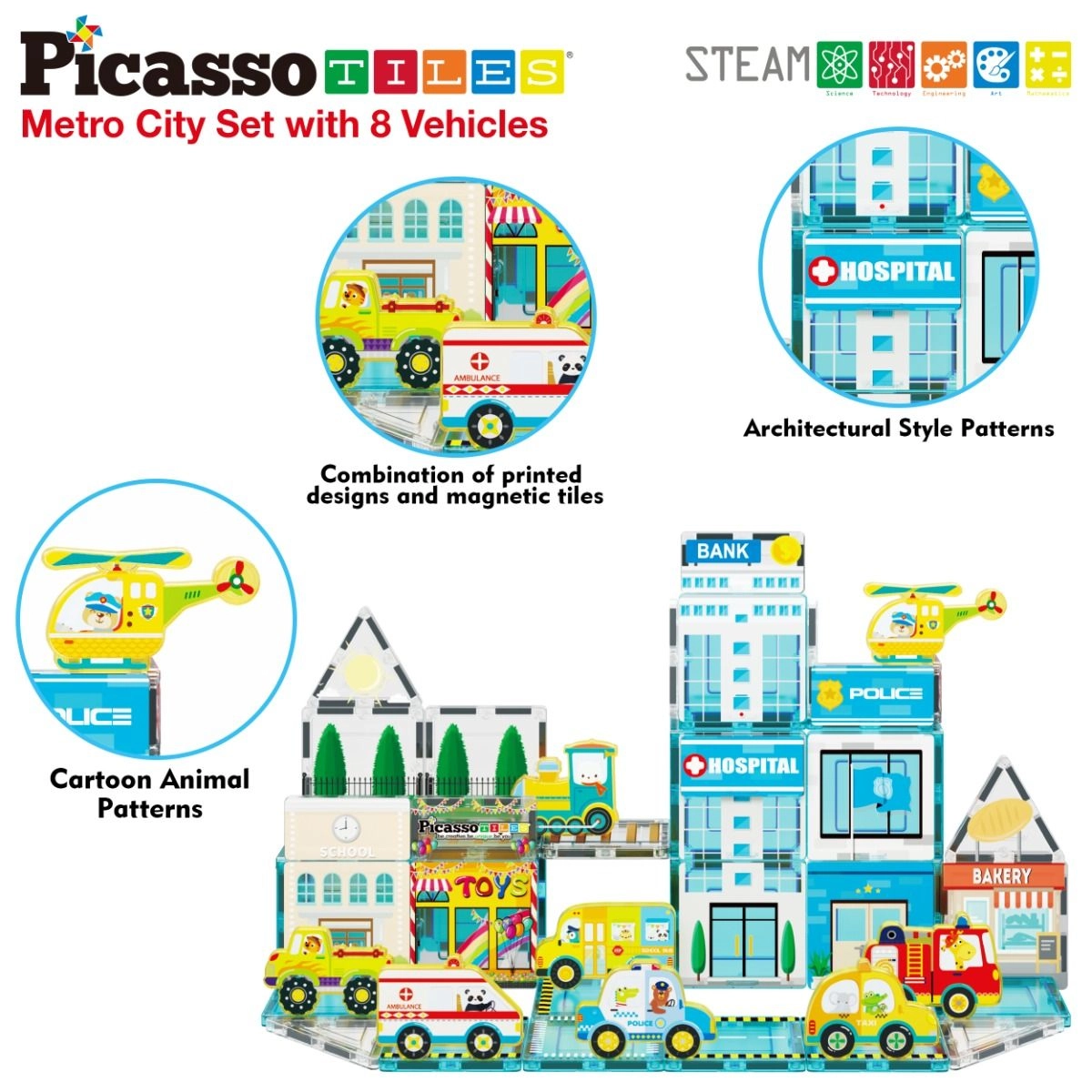 Magnetic 3D Metro City - 50 pcs