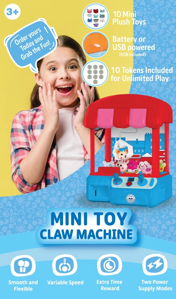 Mini Claw Machine - Arcade 3 years+